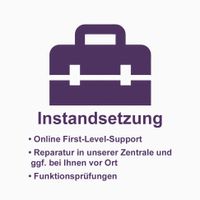 Online First-Level-Support Instandsetzung Medizingeräte, Reparatur Funktionsprüfungen Medizintechnische Geräte